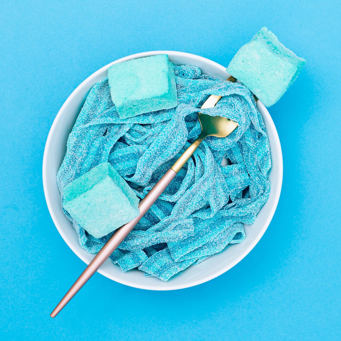 Sour Blue Raspberry Marshmallows