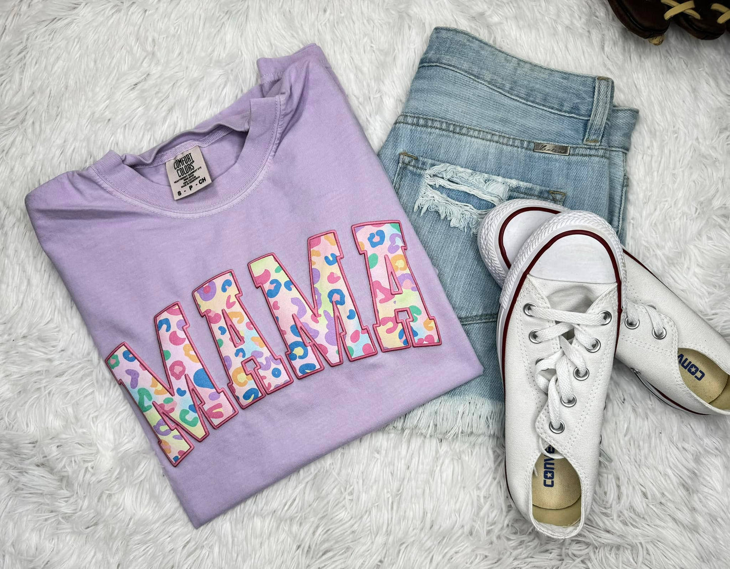 Mama Leopard Puff Tee