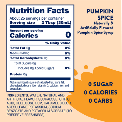 Sugar Free Pumpkin Spice Syrup