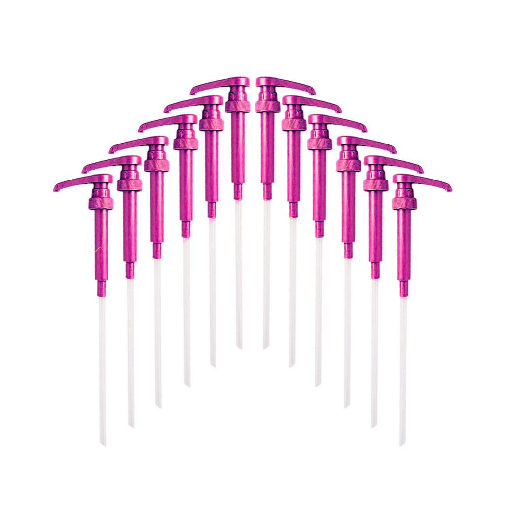 Pink Syrup Pump for 750ml Syrup Bottle