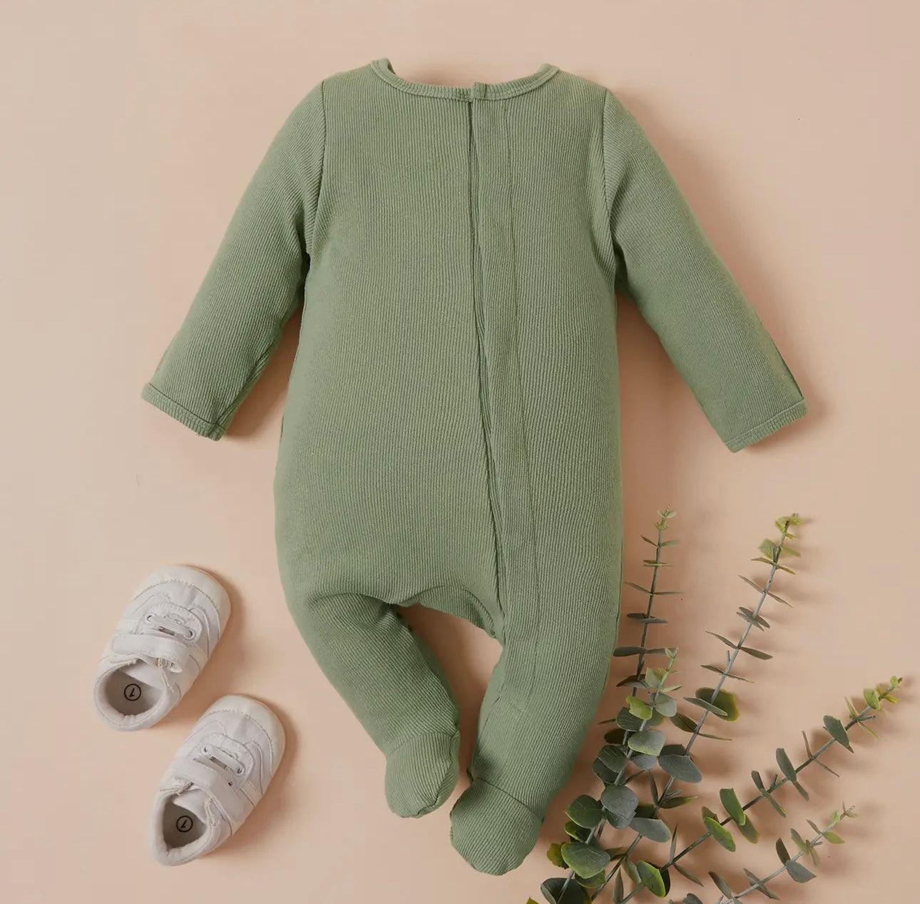 Baby Ribbed Footed Jumpsuit