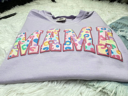 Mama Leopard Puff Tee