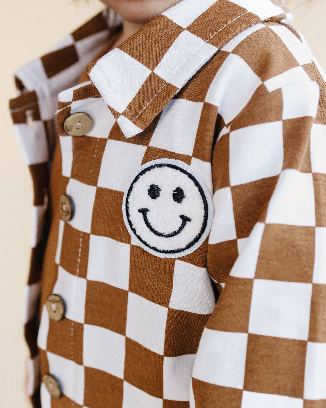Baby Kids Copper Cotton Fall Shacket