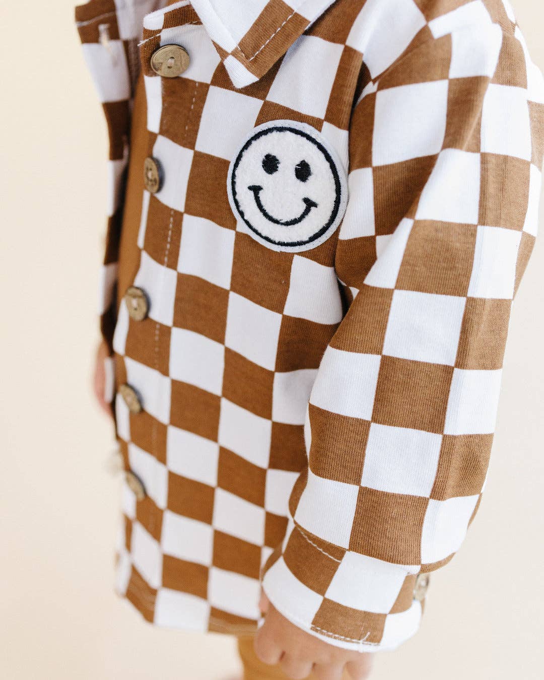 Baby Kids Copper Cotton Fall Shacket