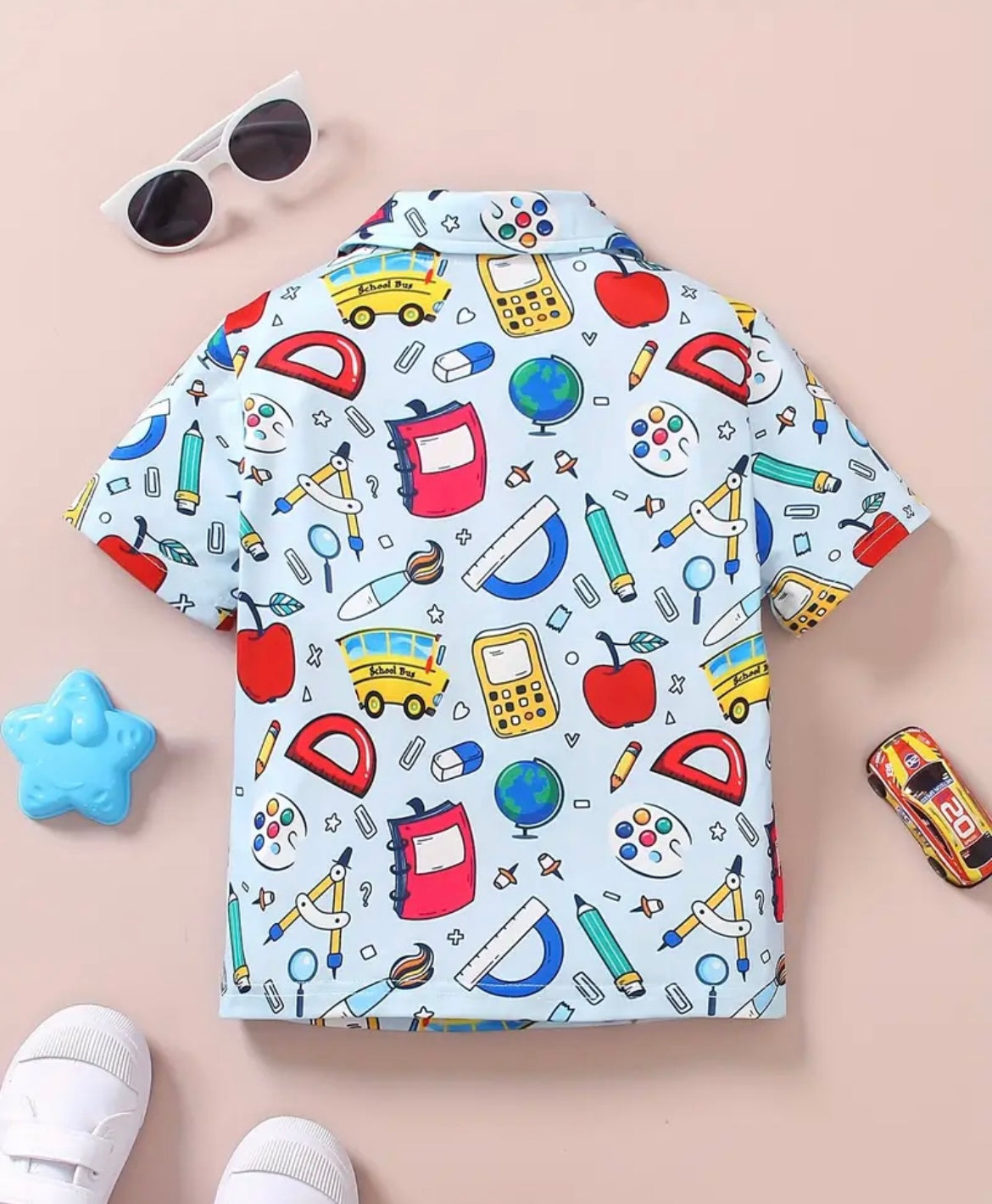 Back to School Button Up Kids Top