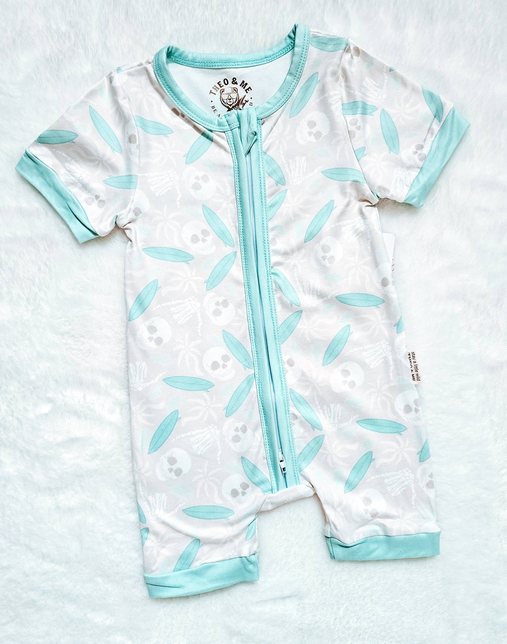 Tan Skull & Palm Tree Shorties Sleepers