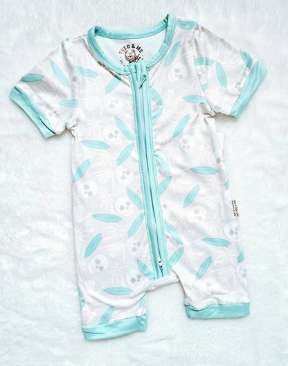 Tan Skull & Palm Tree Shorties Sleepers