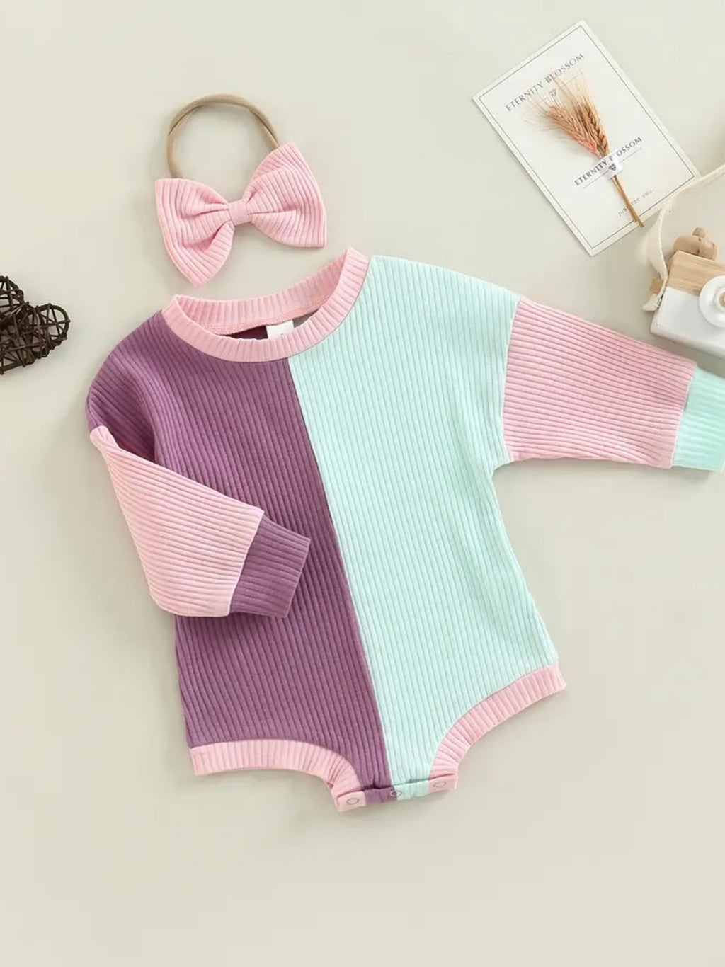 Baby Color Block Romper