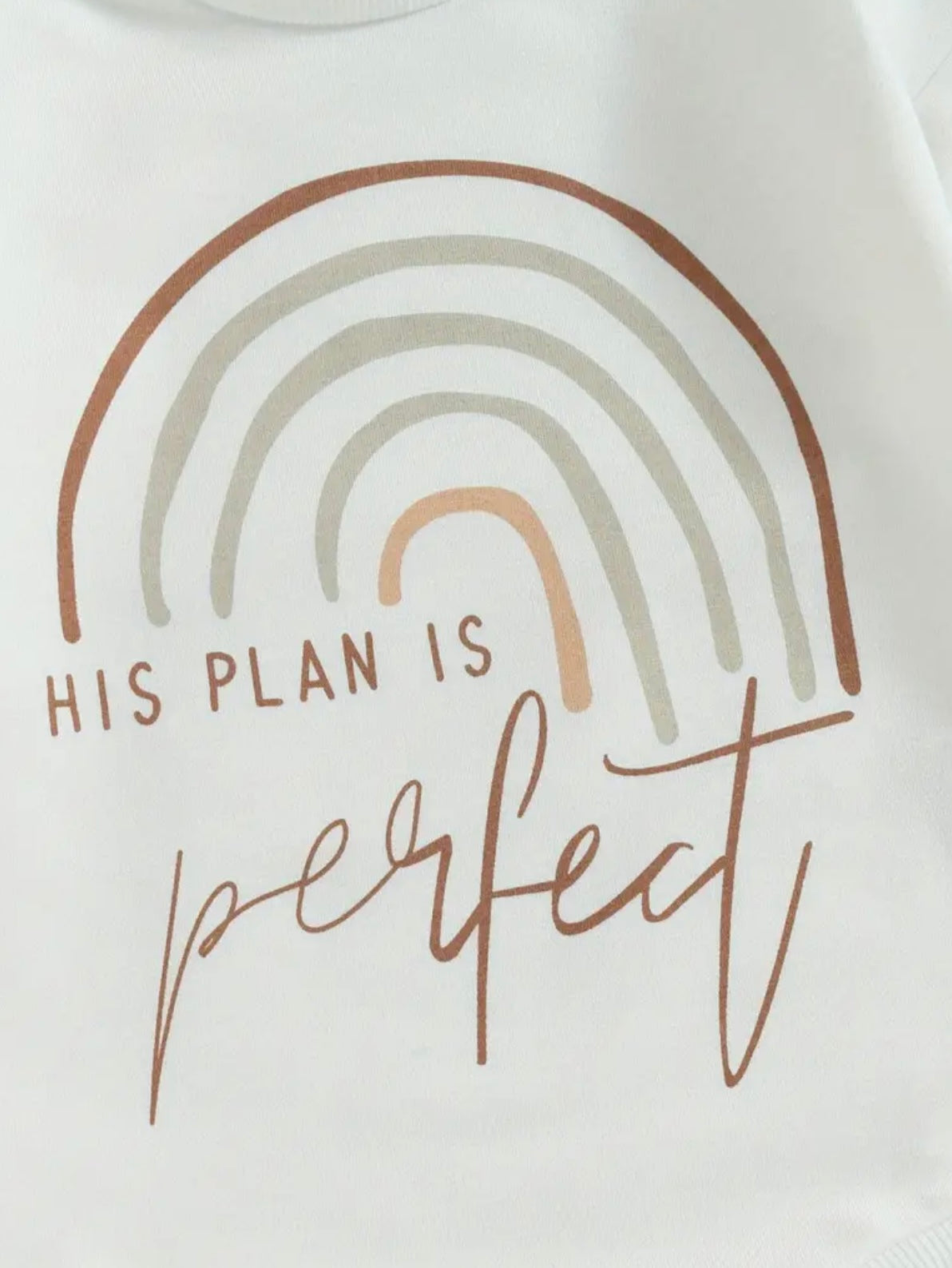 His Plan is Perfect Baby Romper