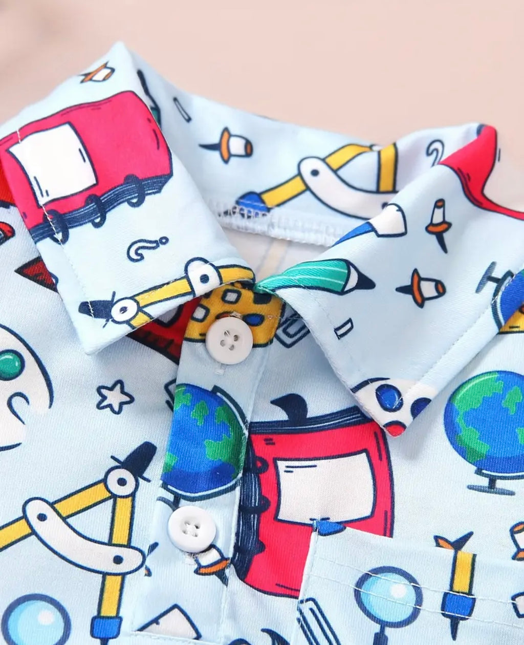 Back to School Button Up Kids Top