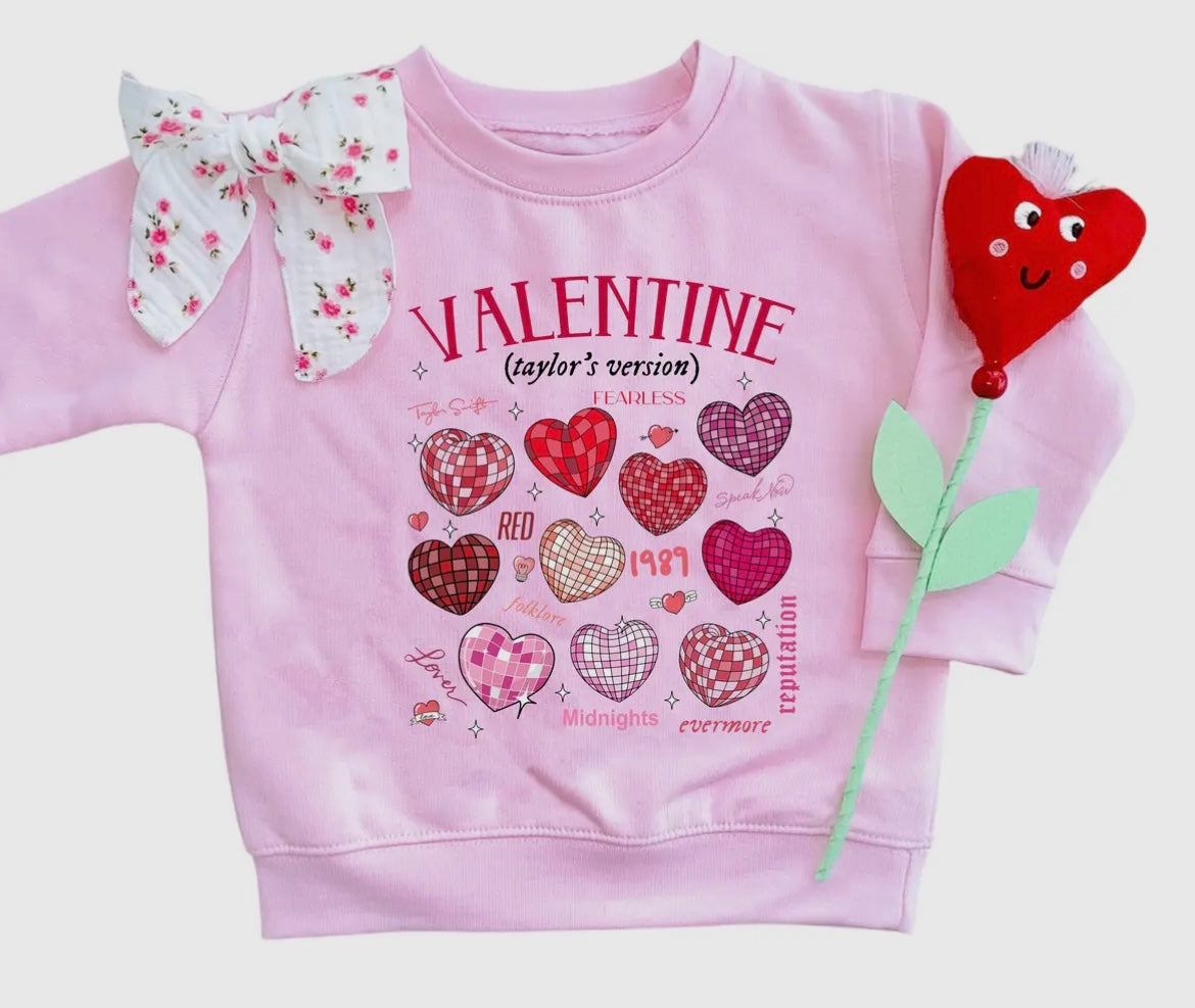 Taylor's Version | Girls Valentines Day Sweatshirt