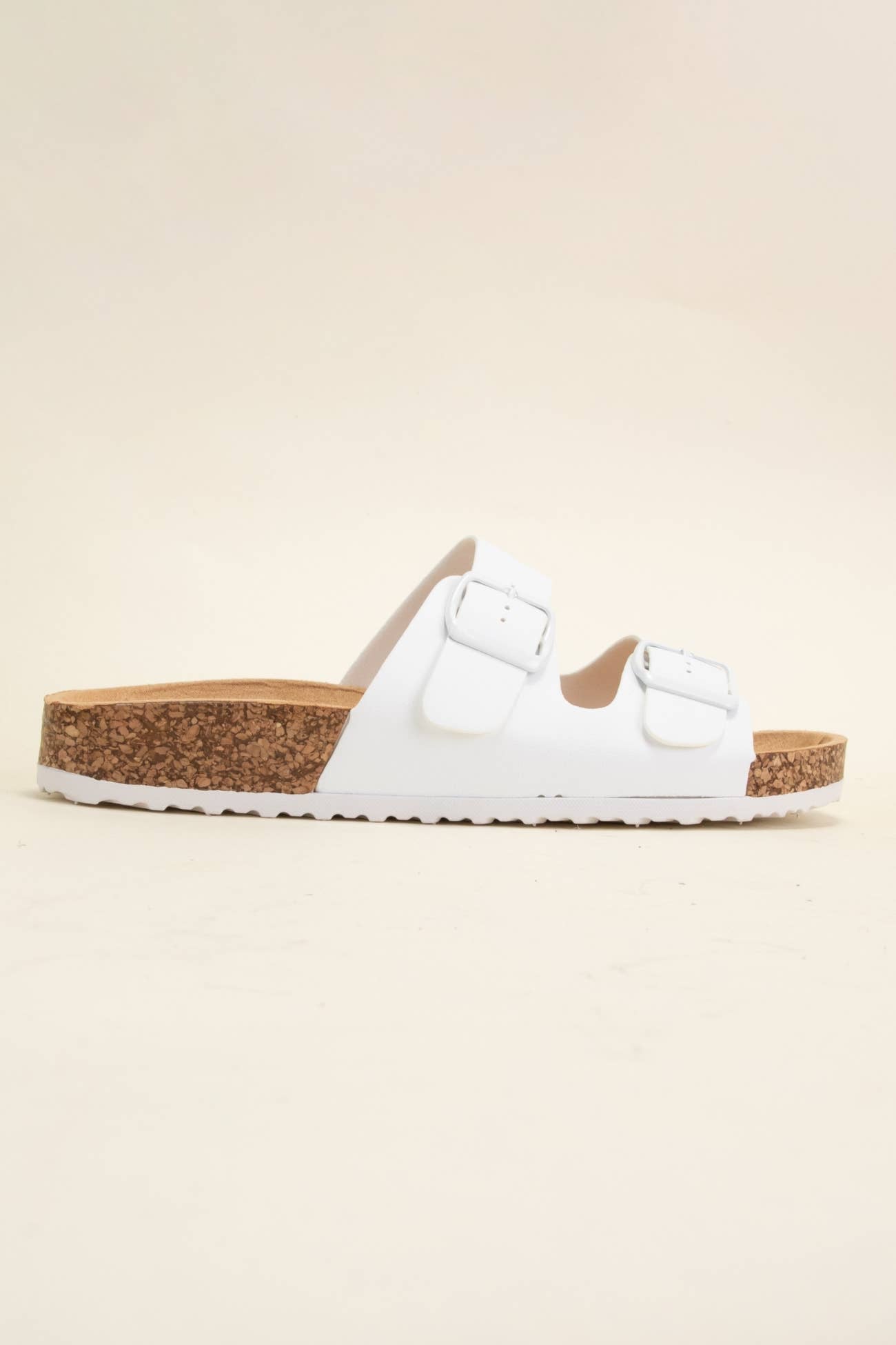 Audrina’s Colorful Double Buckle Slip Sandal