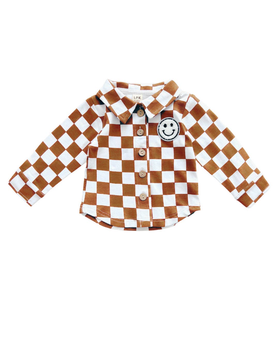 Baby Kids Copper Cotton Fall Shacket