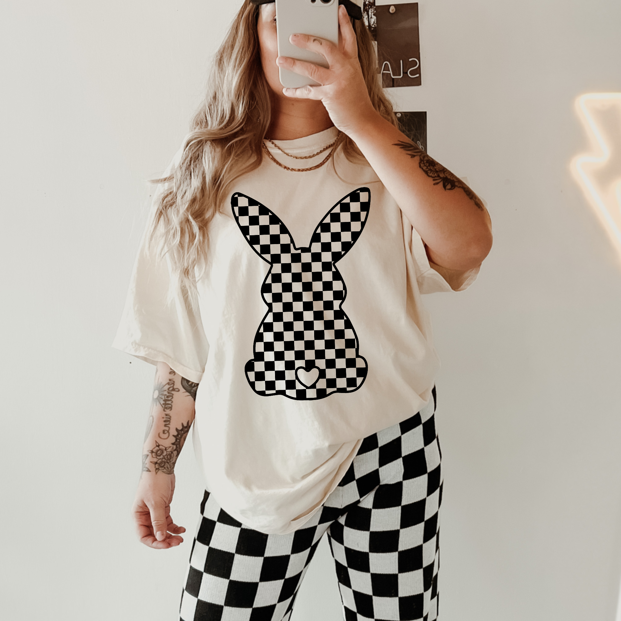 Retro Easter Bunny Comfort Color Graphic Tee