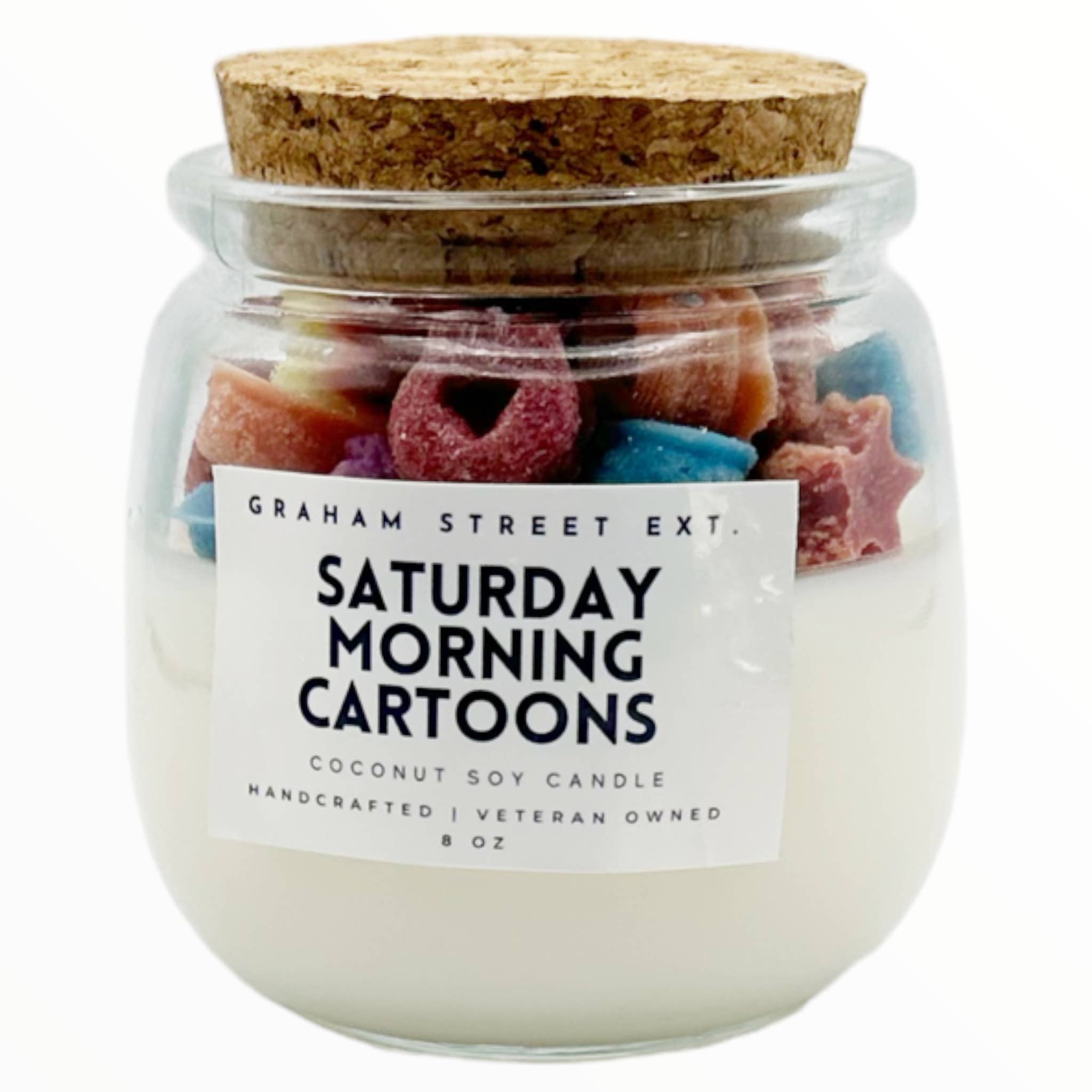 Saturday Cartoons Cereal Candle