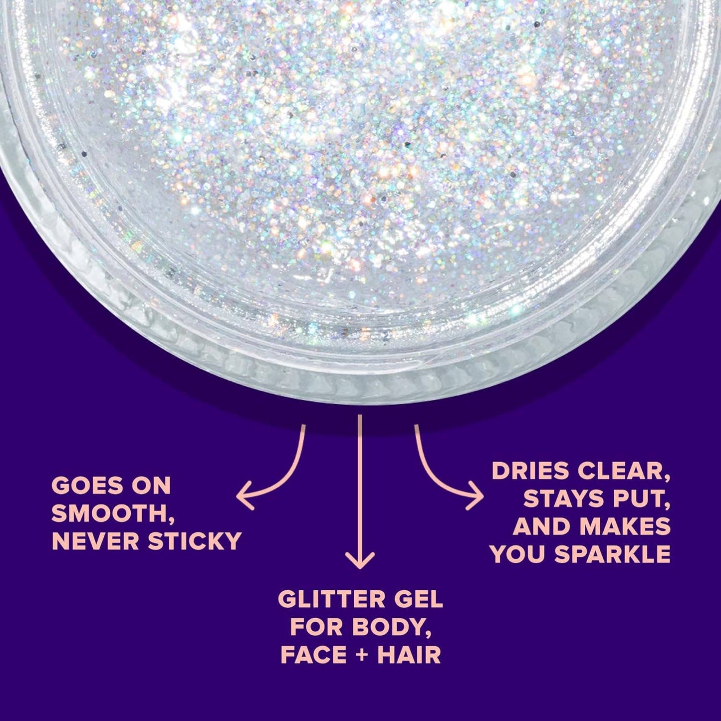 Original Glitter Gel | Disco-Silver | Body Glitter | Shimmer