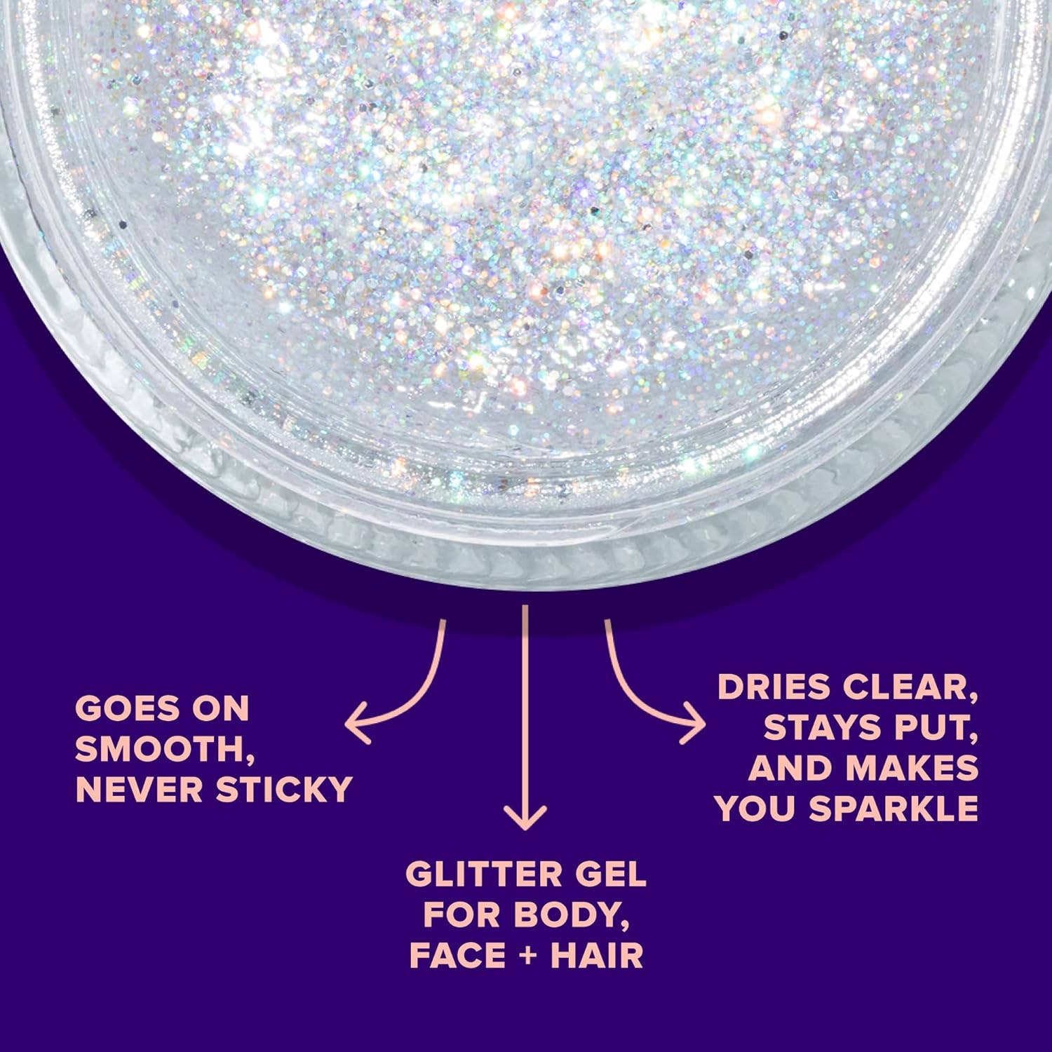 Original Glitter Gel | Disco-Silver | Body Glitter | Shimmer
